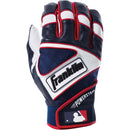 Franklin Power Strap Adult Batting Gloves 20462XX - Navy / White / Red by Peligro Sports