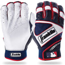 Franklin Power Strap Adult Batting Gloves 20462XX - Navy / White / Red by Peligro Sports