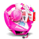 Franklin Sports Air Tech T-Ball Fielding Glove and Mitts with Ball - White /Pink