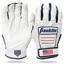 Franklin USA Women Softball CFX FP Batting Glove - White/USA by Peligro Sports