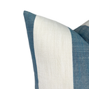 Vintage Striped Pillow Cover in Lagoon, Perennials Textiles
