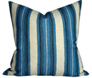 Shoreline Pillow Cover in Pacific Blue, Indoor Outdoor Pillows - Kelly Wearstler Textiles