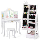 Free-Standing Full Length Kids Jewelry Armoire Cabinet with Storage Capacity by LJGDeals
