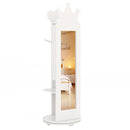 Free-Standing Full Length Mirror Kids Jewelry Armoire Cabinet by LJGDeals