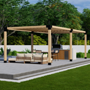 DIY Pergola Bracket Kit for a Freestanding Pergola With Slatted Roof - Any Size Up to 24' x 12'
