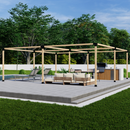 DIY Pergola Bracket Kit for a Freestanding Pergola Frame - Any Size Up to 24' x 24'