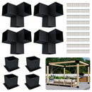 DIY Pergola Bracket Kit for a Freestanding Pergola Frame - Any Size Up to 12' x 12'