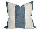 Vintage Striped Pillow Cover in Lagoon, Perennials Textiles