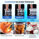 Free-Standing Built-In Undercounter Ice Maker-Silver by LJGDeals