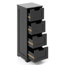 Free-Standing Side Storage Organizer with 4 Drawers by LJGDeals