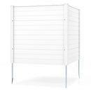 Freestanding 48 x 48 Inch Air Conditioner Fence with Metal Ground Stakes by LJGDeals