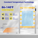 Freestanding and Wall-mounted 6 Bars Towel Warmer with Timer and LED Display by DirectDeals