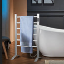 Freestanding and Wall-mounted 6 Bars Towel Warmer with Timer and LED Display by DirectDeals