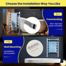 Freestanding and Wall-mounted 6 Bars Towel Warmer with Timer and LED Display by DirectDeals