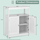Freestanding Bathroom Floor Cabinet with Double Shutter Doors by LJGDeals