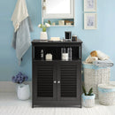 Wood Freestanding Bathroom Storage Cabinet with Double Shutter Door by LJGDeals