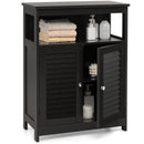 Wood Freestanding Bathroom Storage Cabinet with Double Shutter Door by LJGDeals