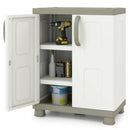 Freestanding Buffet Cabinet Sideboard with 2 Doors and Adjustable Shelves for Kitchen and Garage by LJGDeals