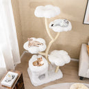Freestanding Cat Tower with four Flower-shaped Platforms and Sisal Scratching Posts by LJGDeals