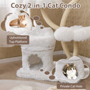 Freestanding Cat Tower with four Flower-shaped Platforms and Sisal Scratching Posts by LJGDeals