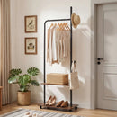 Freestanding Clothing Rack with Wheels and Storage Shelves for Entryway and Bedroom by LJGDeals