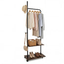Freestanding Clothing Rack with Wheels and Storage Shelves for Entryway and Bedroom by LJGDeals