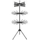 3-Tier Tripod Freestanding Folding Clothes Drying Rack with 24 Clips-Black by LJGDeals