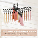 3-Tier Tripod Freestanding Folding Clothes Drying Rack with 24 Clips-Black by LJGDeals