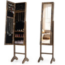 Freestanding Jewelry Armoire with Full Length Mirror by LJGDeals