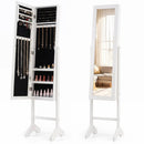 Freestanding Jewelry Armoire with Full Length Mirror by LJGDeals