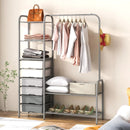 Free Standing Closet Organizer with Removable Drawers and Shelves-Gray by LJGDeals