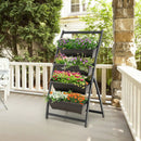 4-Tier Vertical Raised Garden Bed with 4 Containers and Drainage Holes by LJGDeals