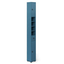 Freestanding Slim Bathroom Cabinet with Drawer and Adjustable Shelves