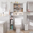 Freestanding Storage Cabinet Above Toilet with 2-Door Cabinet-White by LJGDeals