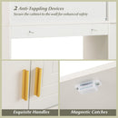 Freestanding Storage Cabinet Above Toilet with 2-Door Cabinet-White by LJGDeals