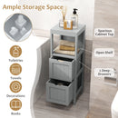 Freestanding Storage Cabinet with 2 Removable Drawers for Bathroom