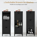 Freestanding Storage Cabinet with 2 Removable Drawers for Bathroom