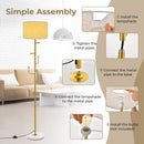 Freestanding Tall Pole Lamp with 5 Hooks and Sturdy Weighted Base by LJGDeals
