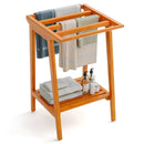 Freestanding Towel Rack with Storage Shelf for Bathroom by LJGDeals