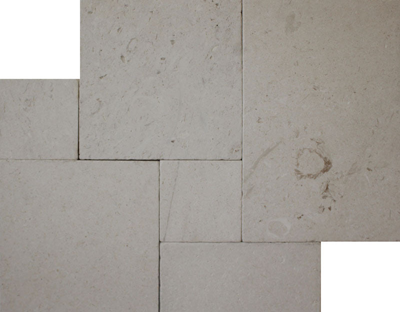 Shell Stone White Tumbled Limestone Pavers