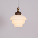 Nordic Cream White Glass Pendant Lights