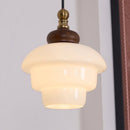 Nordic Cream White Glass Pendant Lights