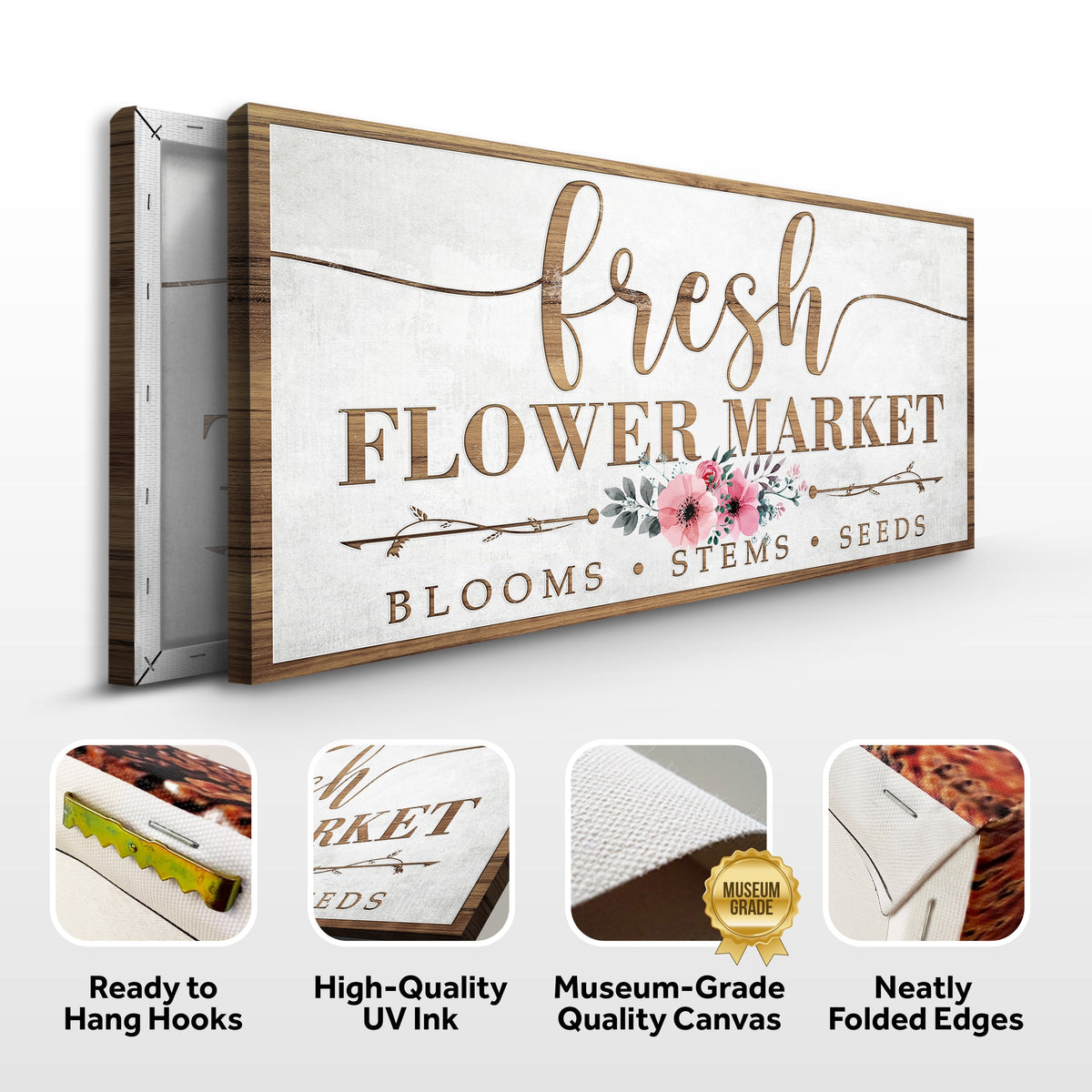 Fresh Flower Market Sign, photo 4 of 7