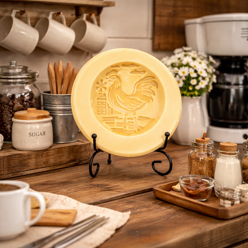 Fresh Coffee Scented Vessel - Rooster, installed in a room