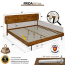 Frida Solid Wood Bed Frame by Megsu