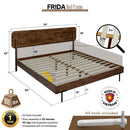 Frida Solid Wood Bed Frame by Megsu