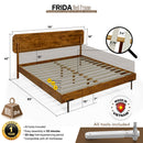 Frida Solid Wood Bed Frame by Megsu