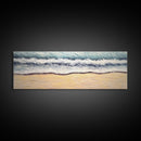 Minimalist Beach Canvas Art Print, Seashore, Shoreline, Ocean, Waves, Canvas Wall Art Beach, Wall Decor, Panoramic, Wall Art, Canvas Print