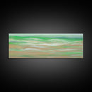 Abstract Green Ocean Wall Art Canvas Print, Minimalist Ocean Art, Seascape Wall Decor, Wall Art, Panoramic, Wall Art, Canvas Print