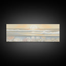 Abstract  Ocean Wall Art Canvas Print, Pastel Beach Wall Art, Seascape Wall Decor, Ocean Waves Wall Art, Panoramic, Wall Art, Canvas Print